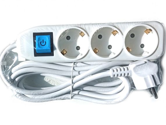 Удлинитель с выключателем 3P 3*1.0 mm, 1.5m