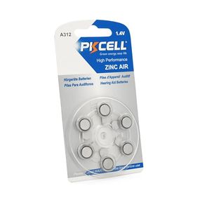 Батарейка воздушно цинковая PKCELL 1.4V ZA312.6 штук в блистере, цена за блистер