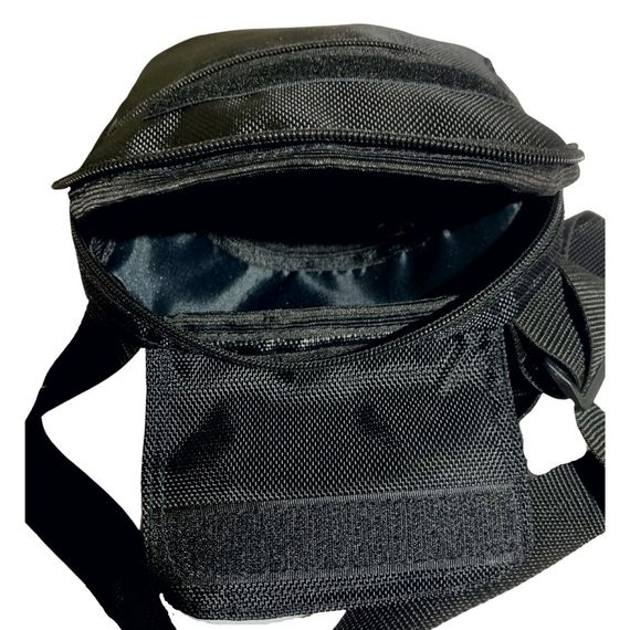 Сумка міська через плече №3 чорна плетена | Зображення 1