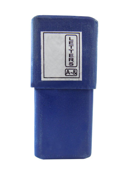 Набір клейм букв.лат.10мм 27 одиниць Ручні ударні клейма призначені для нанесення маркування або нумерації на малотиражну продукцію — це змінне поле шильда або паспортної таблички пристрою. У деяких випадках маркування наносять безпосередньо на тіло ви | Зображення 1