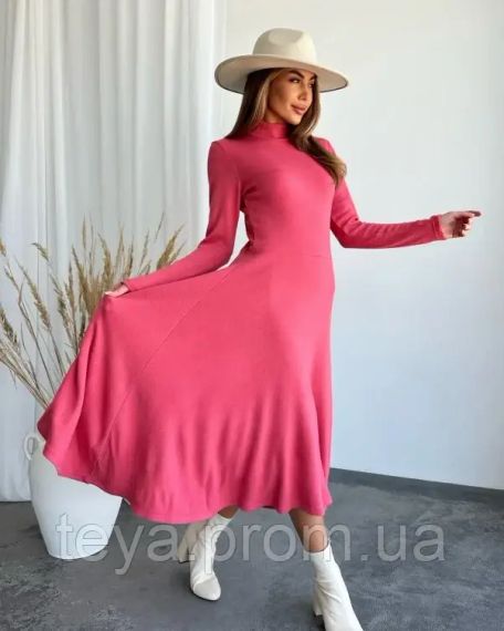 Платье для женщин цвет темно-розовый размеры S, L, XL, M FI_008503 | Зображення 1