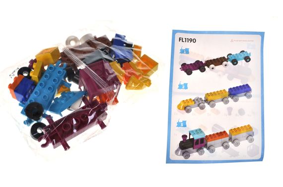Конструктор FL1190 "Потяг" 34 дет. р.22x6x16 см YG Toys | Зображення 1
