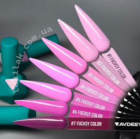 Гель-лак Victoria Avdeeva Fuchsy Color №7 (тёмный фиолетово-фуксиевый) 12 мл HEMA & TPO FREE