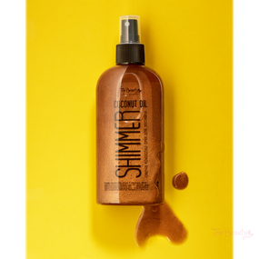 Масло кокосовое для загара с шимером Top Beauty (200 ml)