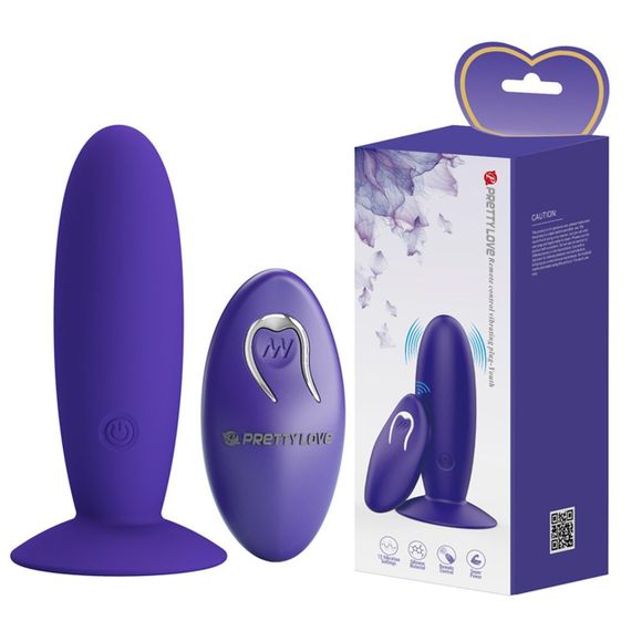 Анальна пробка з пультом керування PRETTY LOVE REMOTE CONTROL VIBRATING PLUG 12 function Sex Aura