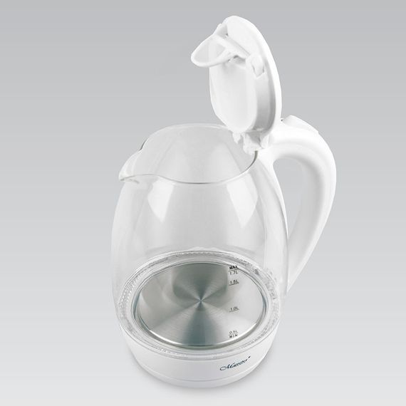 Електрочайник скляний Maestro MR-061-WHITE, 1.7 л, 2000 Вт, з підсвіткою | Зображення 2