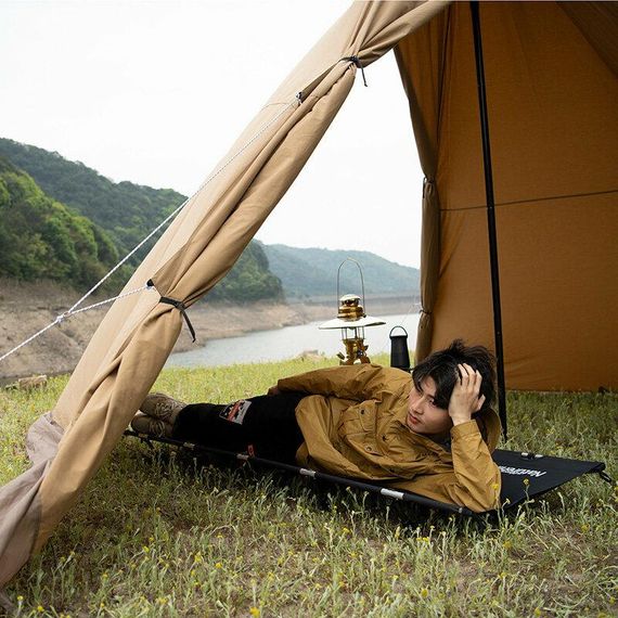 Ліжко складне Naturehike XJC05 NH20JJ001, Поліестер Oxford / алюміній, чорний | Зображення 3