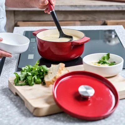 Каструля KitchenAid чавунна з кришкою 5,2 л Червона (CC006060-001) | Зображення 4