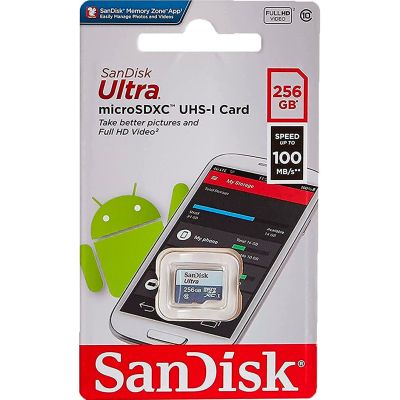 Карта памяти SanDisk 256GB microSDXC class 10 UHS-I Ultra (SDSQUNR-256G-GN3MN) | Зображення 1