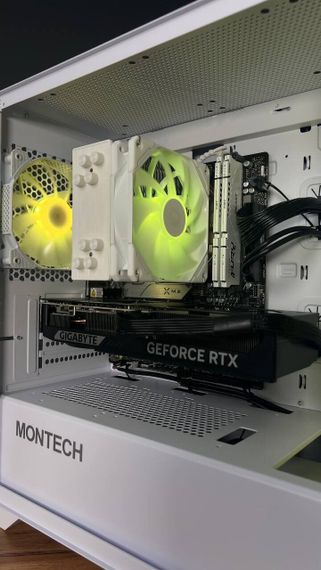 Збірка під замовлення: комп'ютер Montech Air 1000 ARGB White Tower / AMD Ryzen 7 7700 (8 (16) ядер по 3.8 - 5.3 GHz) / 32 GB DDR5 / 1000 GB SSD M.2 / nVidia GeForce RTX 5070, 12 GB GDDR7, 192-bit / 750W | Зображення 3