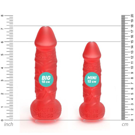 Крафтовое мыло-член с присоской Pure Bliss MINI Red, натуральное | Зображення 4