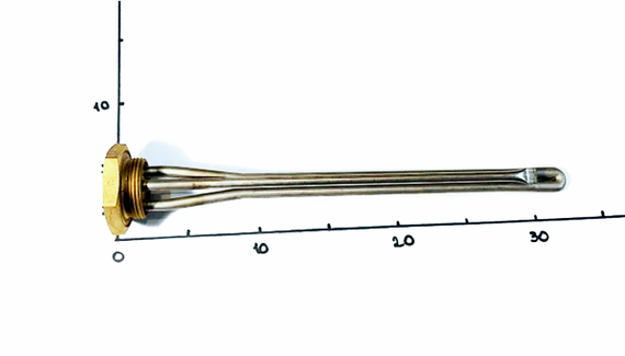 Тен для батареї 500w з різьбленням 1 1/4" Kawai | Зображення 1