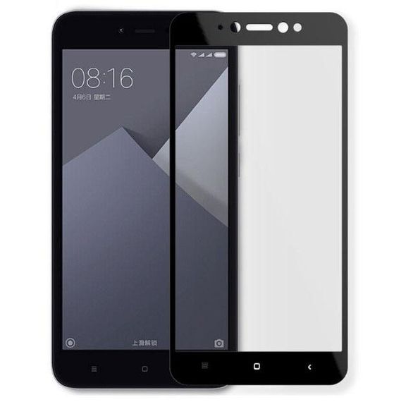 Full Glue захисне скло для Xiaomi Redmi Note 5A Prime / Redmi Y1 - Black