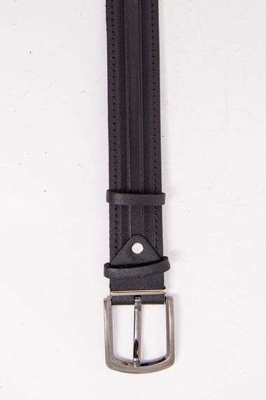 Чоловічий ремінь з еко-шкіри, колір Чорний, 196R40S1W18 | Зображення 1