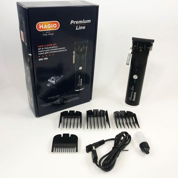 Машинка для стрижки волосся MAGIO MG-186, електромашинка для волосся, машинка для OI-444 стрижки чоловіча | Зображення 4