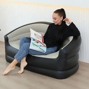 Складаний диван для відпочинку, Портативне ліжко з підлокітниками ПВХ матеріал XL-1134