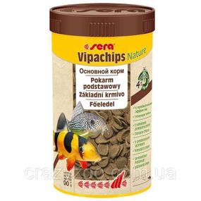 Корм для донних риб Sera Vipachips Nature в чіпсах 250 мл (90 г) 00515
