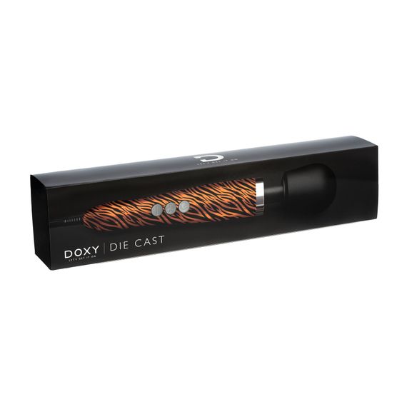 Вібромасажер DOXY Die Cast TIGER, дуже потужний, живлення 220В, металевий корпус | Зображення 1