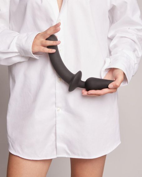 Анальна пробка з дилдо 2в1 Strap-On-Me SWITCH PLUG-IN DILDO Black XXL, діаметр 5,2/3,9 см | Зображення 5