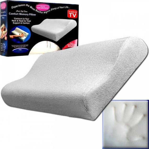 Ортопедична подушка з пам'яттю Memory pillow (меморі пілоу) | Зображення 4