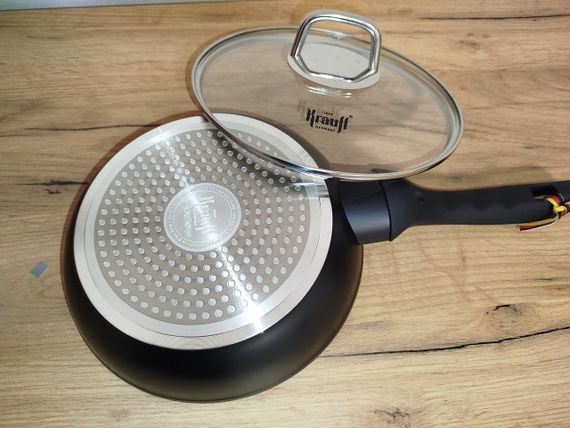 Сковорода антипригарна з кришкою Krauff Smart Fry 20 см 88-222-113 алюмінієва для всіх плит | Зображення 3