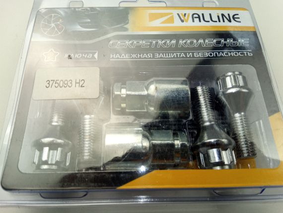 Болти секретні М12х25х1,50, Walline (375093 Н2) наруг./хром/конус | Зображення 1