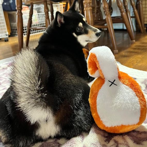 М'яка іграшка для собак DoggyMan Shiba Inu, 19 см | Зображення 2