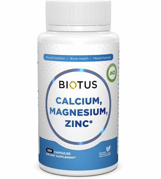 Мультиминеральный комплекс Biotus Calcium Magnesium Zinc with Vitamin D3 100 Caps BIO-530999