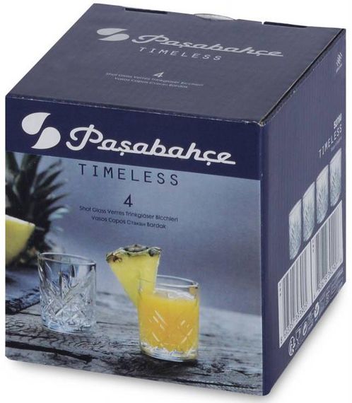 Набір 4 стопки Pasabahce Timeless 60 мл скляні | Зображення 6