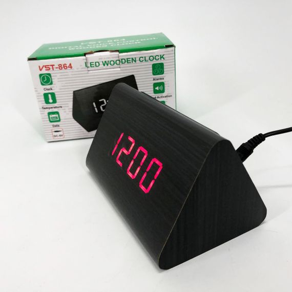 Настільний годинник зі світлодіодним дисплеєм VST-864, Настільний годинник з електронною індикацією GO-16 | Зображення 7
