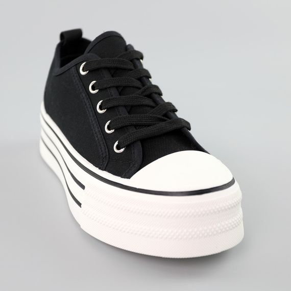 Кеди жіночі 591717 Чорні 36 37 38 39 40 | Зображення 1