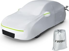 Автомобільний чохол тент для Tesla Model 3 водонепроникний сонцезахисний 6-шаровий з блискавкою та портом заряджання від дощу