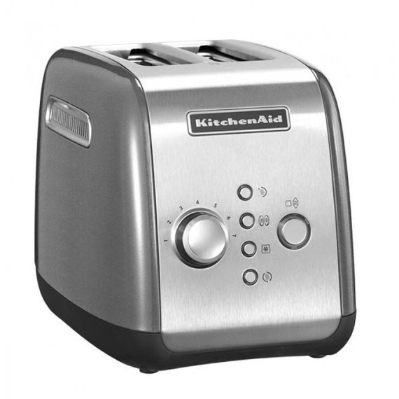 Тостер KitchenAid 5KMT221ECU на два хлібці сталевого кольору