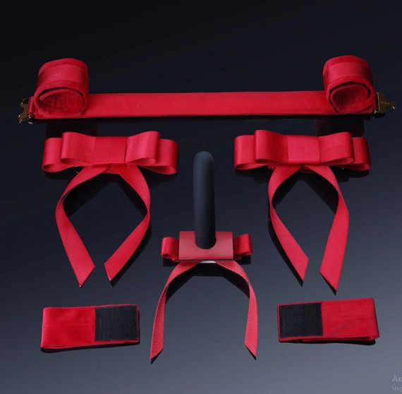 Монтажний аксесуар UPKO для фалоімітатора на розпірну планку, червоний sexstyle | Зображення 3