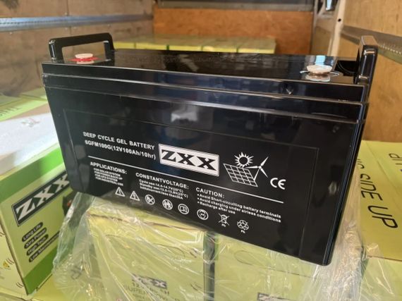 Гелевий акумулятор ZXX 12V 100Ah | Зображення 1