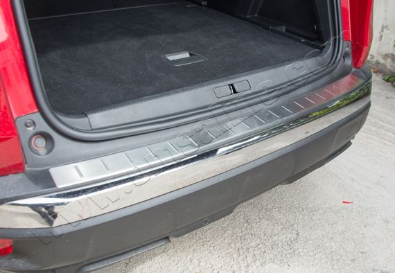 Накладка на задний бампер OmsaLine (нерж) для Peugeot 3008 2016↗ гг.