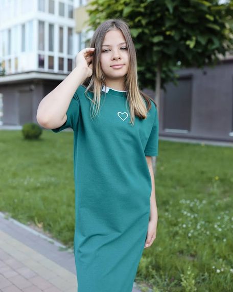 Сукня для дівчинки (підліткова) Носи своє 164 Зелений (p-14624-165721) | Зображення 9