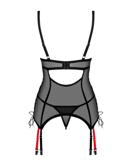 Корсет Obsessive Glandez corset Черный M/L | Зображення 5