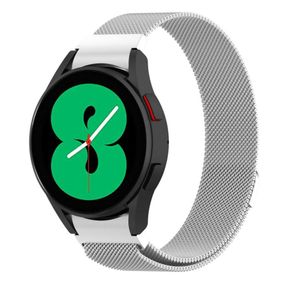 Миланский сетчатый ремешок Primolux для часов Samsung Galaxy Watch 4 40mm SM-R860 / SM-R865 - Silver