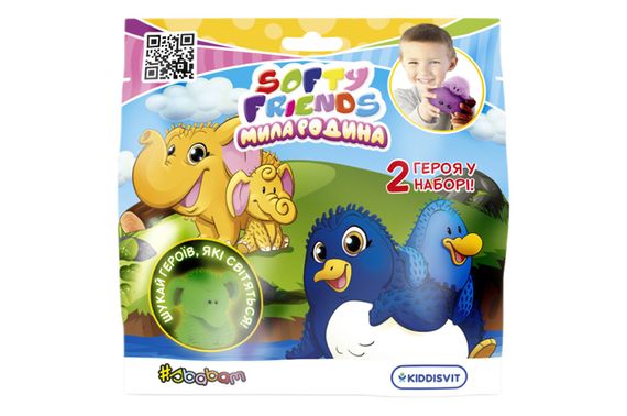 Стретч-іграшка у вигляді тварини серії «Softy friends» – МИЛА РОДИНА (у дисплеї 12 шт) 8/SC22 #SBABAM | Зображення 2