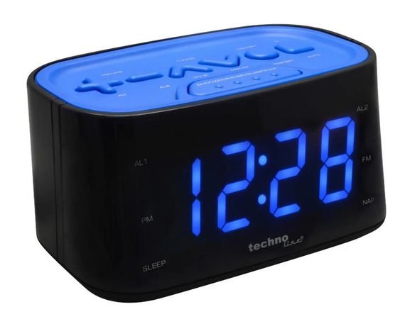 Годинник настільний з радіо Technoline WT465 Black/Blue (WT465 blaue) | Зображення 1