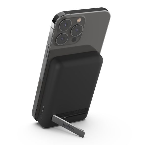 Акумулятор портативний Belkin літій-іонний Power Bank 5000mAh MagSafe Wireless Black (BPD004BTBK) | Зображення 5