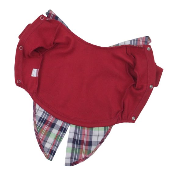 Толстовка з сорочкою червона Y-296 | Зображення 4