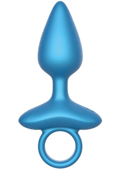 Анальна пробка з вібрацією та пультом Playhouse Smooth Anal Plug, синя, 13 × 4,5 см Sex Aura | Зображення 4