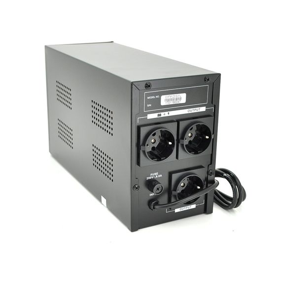 ДБЖ Ritar E-RTM1200 (720W) ELF-L, LED, AVR, 3st, 3xSCHUKO socket, 2x12V7Ah, metal Case Q2 (405*195*285) 10.2 кг (340*120*190) | Зображення 1