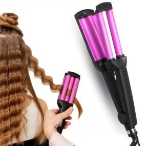 Потрійна плойка для волосся KEMEI KM 2022