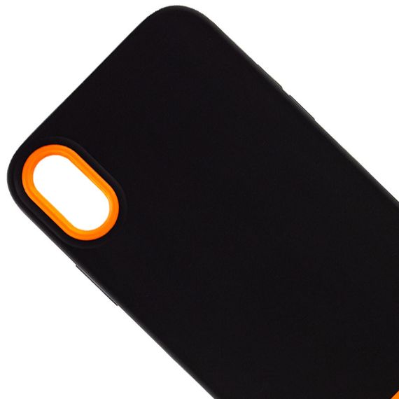 Чохол TPU+PC Bichromatic для Apple iPhone X / XS (5.8") Black / Orange | Зображення 1