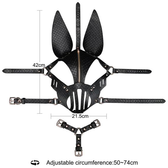 Маска - Rebellion Reign Dark Bunny Mask Sex Aura | Зображення 8