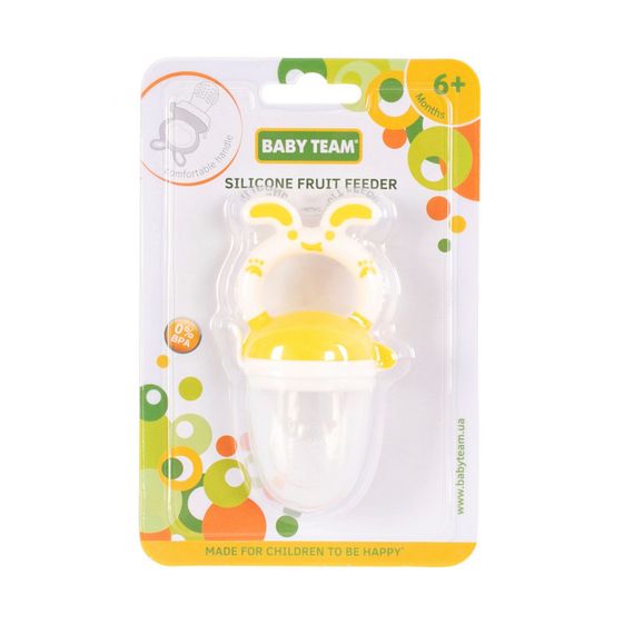 Ниблер для прикорма младенцев Фрут Фидер 6203_жовтий, пищевой силикон | Зображення 1