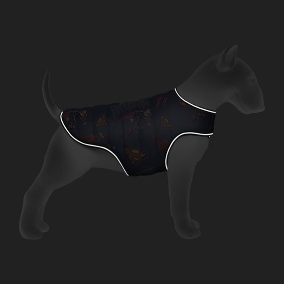 Курточка-накидка для собак WAUDOG Clothes, малюнок "Сила Супермена", M, А 37 см, B 52-62 см, С 36-47 см | Зображення 3